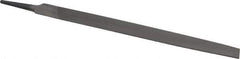 Value Collection - 12" Long, Second Cut, Half Round American-Pattern File - Double Cut, 0.3438" Overall Thickness, Tang - Best Tool & Supply