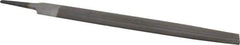 Value Collection - 12" Long, Smooth Cut, Half Round American-Pattern File - Double Cut, 0.3438" Overall Thickness, Tang - Best Tool & Supply