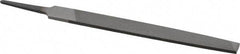 Value Collection - 6" Long, Second Cut, Mill American-Pattern File - Single Cut, 7/64" Overall Thickness, Tang - Best Tool & Supply