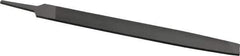 Value Collection - 12" Long, Smooth Cut, Mill American-Pattern File - Single Cut, 7/32" Overall Thickness, Tang - Best Tool & Supply