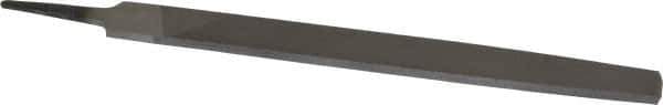 Value Collection - 10" Long, Smooth Cut, Flat American-Pattern File - Double Cut, 1/4" Overall Thickness, Tang - Best Tool & Supply