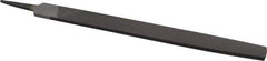 Value Collection - 14" Long, Smooth Cut, Flat American-Pattern File - Double Cut, 5/16" Overall Thickness, Tang - Best Tool & Supply