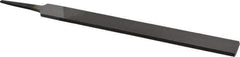 Value Collection - 8" Long, Smooth Cut, Hand American-Pattern File - Double Cut, 7/32" Overall Thickness, Tang - Best Tool & Supply