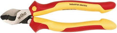 Wiha - 8" OAL, 0.28" Capacity, Cable Cutter - 1.04" Jaw Length x 1.01" Jaw Width, Cushion Grip Handle - Best Tool & Supply