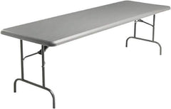 ICEBERG - 30" Long x 96" Wide x 29" High, Folding Table - Charcoal - Best Tool & Supply