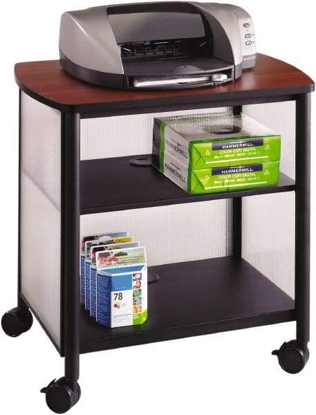 Safco - Black & Cherry Case/Stand - Use with Printer, Office Machines - Best Tool & Supply