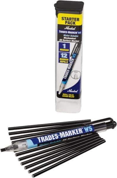 Markal - Black All Purpose Wax Crayon - Flat Tip - Best Tool & Supply