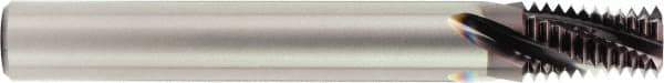 OSG - 1/8-27 NPT, 0.284" Cutting Diam, 3 Flute, Solid Carbide Helical Flute Thread Mill - Internal Thread, 0.426" LOC, 3" OAL, 5/16" Shank Diam - Best Tool & Supply