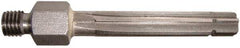 Alvord Polk - 13/32" High Speed Steel 6 Flute Chucking Reamer - Straight Flute, 1/4-28 Threaded Shank, 1-1/2" Flute Length, 2-3/8" OAL - Best Tool & Supply