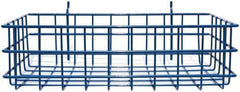 Marlin Steel Wire Products - 8" Deep, Rectangular Steel Peg Board/Slatwall Basket - 1-3/8" Perforation, 14" Wide x 4" High - Best Tool & Supply