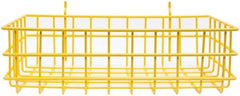 Marlin Steel Wire Products - 8" Deep, Rectangular Steel Peg Board/Slatwall Basket - 1-3/8" Perforation, 14" Wide x 4" High - Best Tool & Supply