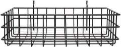 Marlin Steel Wire Products - 8" Deep, Rectangular Steel Peg Board/Slatwall Basket - 1-3/8" Perforation, 14" Wide x 4" High - Best Tool & Supply