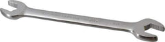 Paramount - 7/16" x 1/2" Standard Open End Wrench - 6-9/64" OAL, Double End, Full Polish Finish, 15° Head Angle - Best Tool & Supply