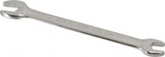 Paramount - 3/8" x 7/16" Standard Open End Wrench - 5-3/4" OAL, Double End, Full Polish Finish, 15° Head Angle - Best Tool & Supply