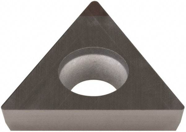 Hertel - SH-TPGA322 Grade HT610BN PCBN Turning Insert - Uncoated, 60° Triangle, 3/8" Inscr Circle, 1/8" Thick, 1/32" Corner Radius - Best Tool & Supply