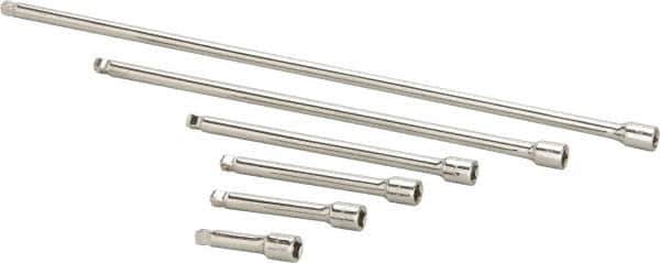 Paramount - 1/4" Drive Socket Wobble Extension Set - 6 Pieces, Includes 2, 3, 4, 6, 10, 14" Lengths - Best Tool & Supply