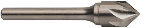 Keo - 3/16" Head Diam, 3/16" Shank Diam, 6 Flute 82° Solid Carbide Countersink - Bright Finish, 2" OAL, Single End - Best Tool & Supply