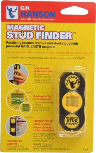 C.H. Hanson - 1" Deep Scan Magnetic Stud Finder - Detects Studs & Joists - Best Tool & Supply