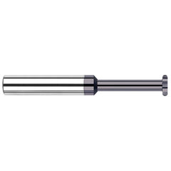 Harvey Tool - 1/2" Cut Diam, 0.0624" Cut Width, 1/2" Shank, Straight-Tooth Woodruff Keyseat Cutter - Exact Industrial Supply