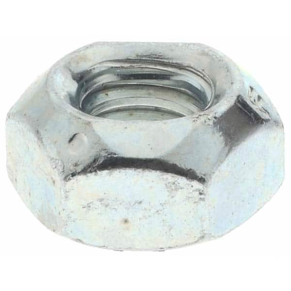 Value Collection - 1/4-20 UNC Grade B Hex Lock Nut with Distorted Thread - Best Tool & Supply