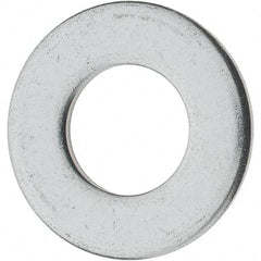 Value Collection - 1/2" Screw, Grade 18-8 Stainless Steel Standard Flat Washer - 17/32" ID x 1-1/16" OD, 0.095" Thick - Best Tool & Supply