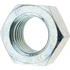 Value Collection - M16x2.00 Metric Coarse Steel Right Hand Hex Nut - 24mm Across Flats, 13mm High, Zinc-Plated Finish - Best Tool & Supply