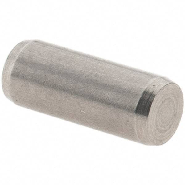 Value Collection - 4mm Diam x 10mm Pin Length 416 Stainless Steel Precision Dowel Pin - C 52-62 Hardness, 1 Beveled & 1 Rounded End - Best Tool & Supply