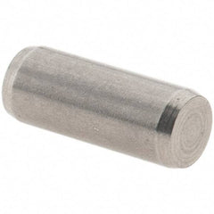 Value Collection - 4mm Diam x 10mm Pin Length 416 Stainless Steel Precision Dowel Pin - C 52-62 Hardness, 1 Beveled & 1 Rounded End - Best Tool & Supply