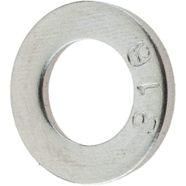 Value Collection - M6 Screw, Grade 316 Stainless Steel Standard Flat Washer - 6.4mm ID x 12mm OD, Plain Finish - Best Tool & Supply