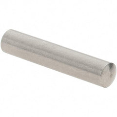 Value Collection - 4mm Diam x 20mm Pin Length 416 Stainless Steel Precision Dowel Pin - C 36-42 Hardness, 1 Beveled & 1 Rounded End - Best Tool & Supply