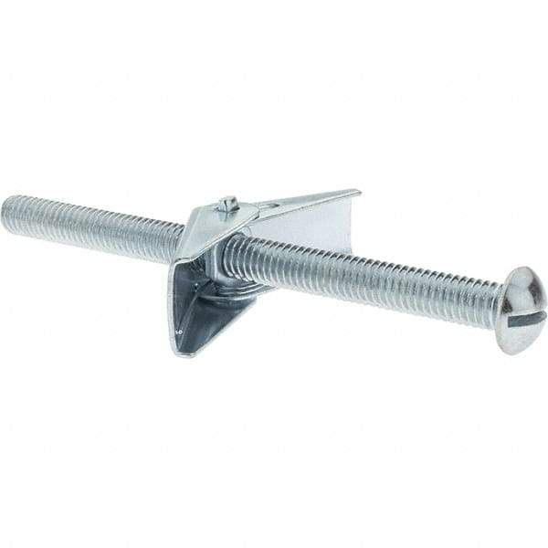 Value Collection - 3/8" Diam, 5" Long, Toggle Bolt Drywall & Hollow Wall Anchor - Steel, Use with Concrete/Masonry, Hollow Tile, Plaster & Wallboard - Best Tool & Supply