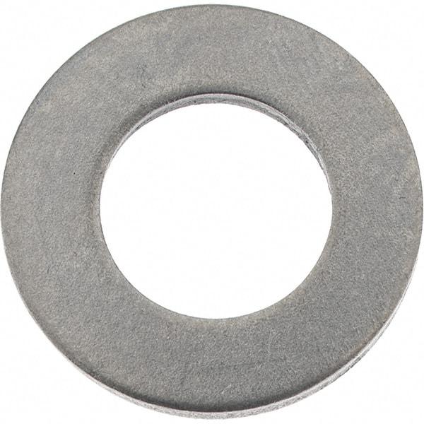 Value Collection - M10 Screw, Steel Standard Flat Washer - 10.5mm ID x 20mm OD, 2mm Thick, Zinc-Plated Finish - Best Tool & Supply