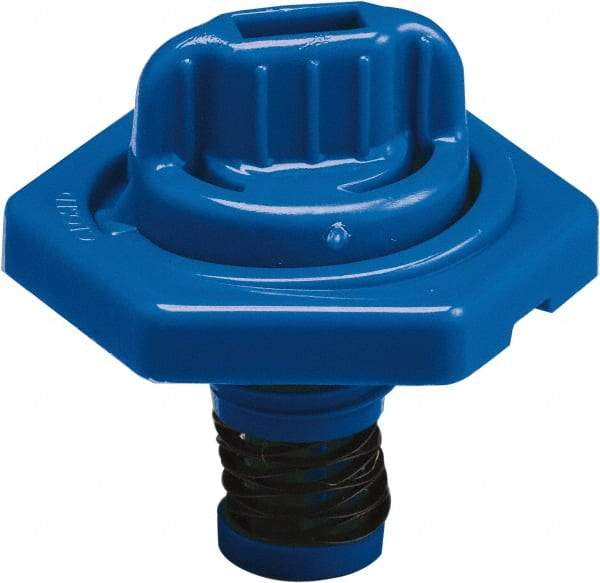 Trico - 4 Gal Capacity Polyethylene Oil Storage System - 7" Straight Spout, Blue - Best Tool & Supply