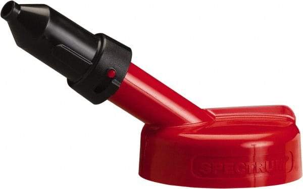 Trico - 4 Gal Capacity Polyethylene Oil Storage System - 1/2" Tip OD, 7" Straight Spout, Red - Best Tool & Supply