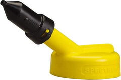 Trico - 4 Gal Capacity Polyethylene Oil Storage System - 1/4" Tip OD, 7" Straight Spout, Yellow - Best Tool & Supply