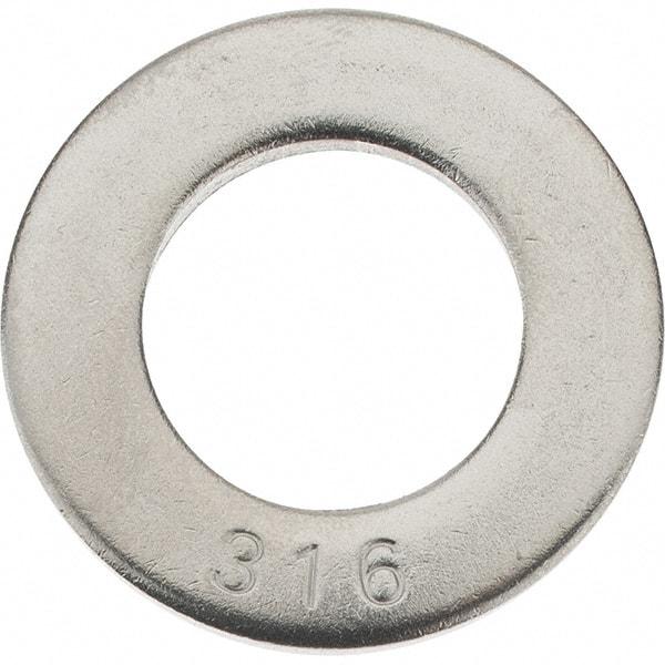 Value Collection - 3/4" Screw, Grade 316 Stainless Steel SAE Flat Washer - 13/16" ID x 2" OD, 0.148" Thick - Best Tool & Supply