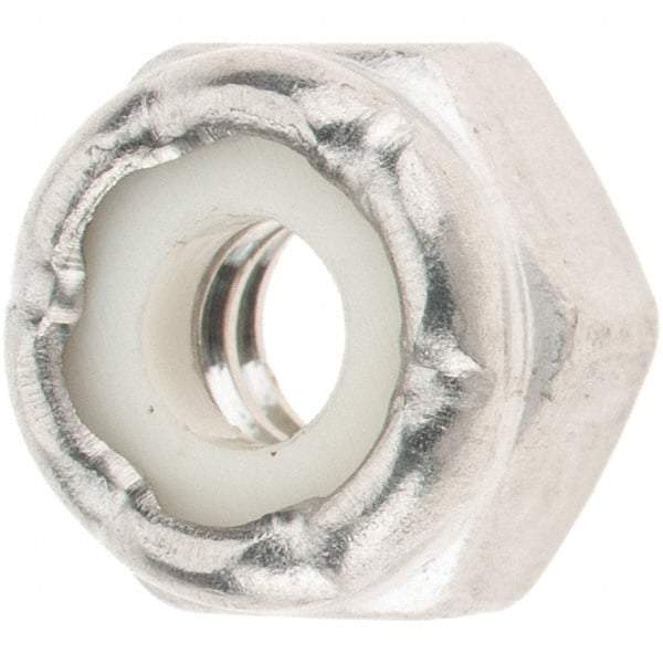 Value Collection - #10-24 UNC 316 Hex Lock Nut with Nylon Insert - 1/4" High - Best Tool & Supply