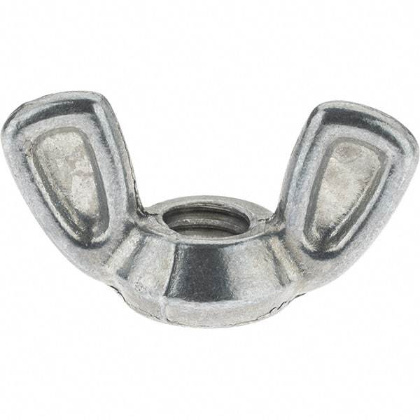 Value Collection - 5/16-18 UNC, Zinc Plated, Alloy Steel Type 1 Wing Nut - 1-7/32" Wing Span, 5/8" Wing Span - Best Tool & Supply