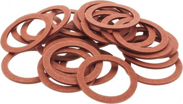 Value Collection - Vulcanized Fibre Standard Flat Washer - 1" ID x 1-5/16" OD, 0.062" Thick, Plain Finish - Best Tool & Supply