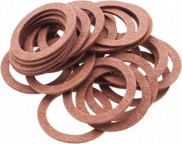 Value Collection - Vulcanized Fibre Standard Flat Washer - 9/16" ID x 3/4" OD, 0.031" Thick, Plain Finish - Best Tool & Supply