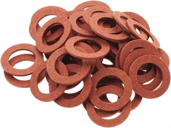 Value Collection - Vulcanized Fibre Standard Flat Washer - 0.312" ID x 1/2" OD, 0.031" Thick, Plain Finish - Best Tool & Supply