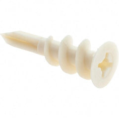 Value Collection - 3/8 to 5/8" Thick, Self Drilling Drywall & Hollow Wall Anchor - Nylon, Use with Wallboard - Best Tool & Supply