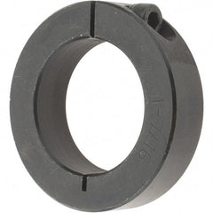 Value Collection - 1-7/16" Bore, Steel, One Piece Clamp Collar - 2-1/4" Outside Diam, 9/16" Wide - Best Tool & Supply