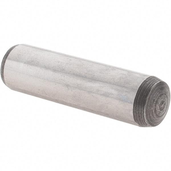 Value Collection - 10mm Diam x 36mm Pin Length Alloy Steel Dowel Pin - 1 Rounded & 1 Threaded End - Best Tool & Supply