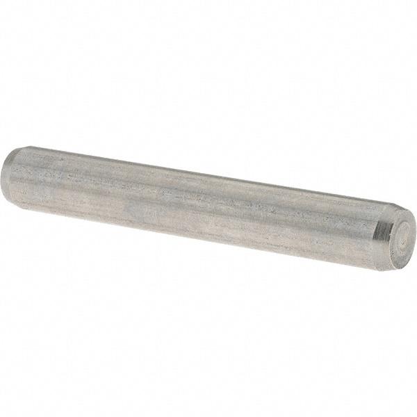 Value Collection - 6mm Diam x 40mm Pin Length 416 Stainless Steel Precision Dowel Pin - C 52-62 Hardness, 1 Beveled & 1 Rounded End - Best Tool & Supply