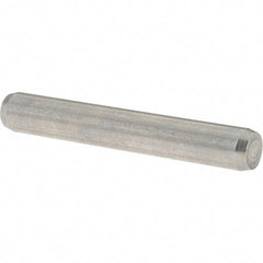 Value Collection - 6mm Diam x 40mm Pin Length 416 Stainless Steel Precision Dowel Pin - C 52-62 Hardness, 1 Beveled & 1 Rounded End - Best Tool & Supply