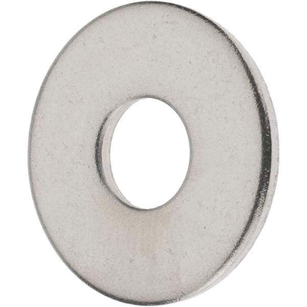 Value Collection - M10 Screw, Grade 18-8 Stainless Steel Fender Flat Washer - 10.5mm ID x 30mm OD, Plain Finish - Best Tool & Supply