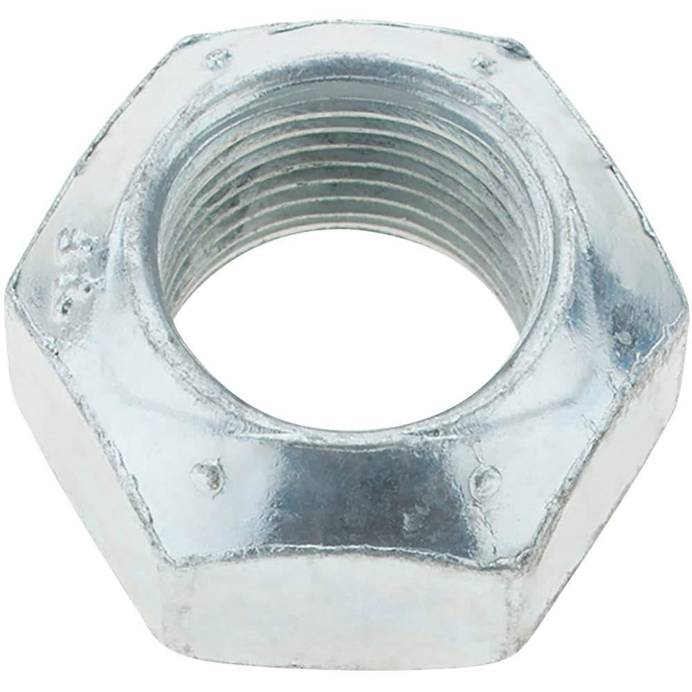 Value Collection - 3/4-16 UNF Grade C Hex Lock Nut with Distorted Thread - Zinc-Plated with Wax Finish - Best Tool & Supply