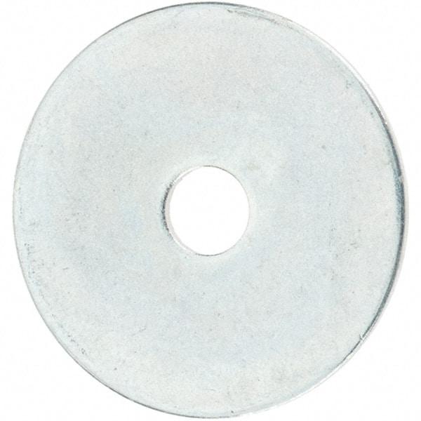 Value Collection - Steel Fender Flat Washer - 5/32" ID x 3/4" OD, 0.0312" Thick, Zinc-Plated Finish - Best Tool & Supply