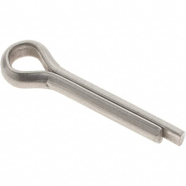 Value Collection - 3/16" Diam x 1" Long Extended Prong Cotter Pin - Grade 18-8, Uncoated, Stainless Steel - Best Tool & Supply